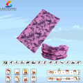 LSB-0040 Ningbo Lingshang outdoor 100% polyester seamless neck tube multifunctional bandana